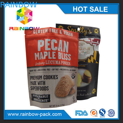 250g stehen Aluminiumfolie Mattdruckplastik oben Plätzchen die mit Reißverschluss, die Beutel verpacken