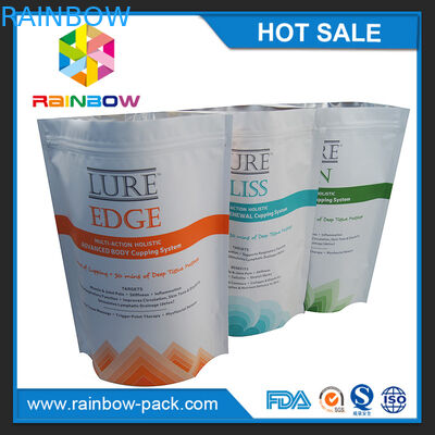 Lech fertigte Logo Drucken stehen oben Beutel mit Reißverschluss mit unterem Keil besonders an