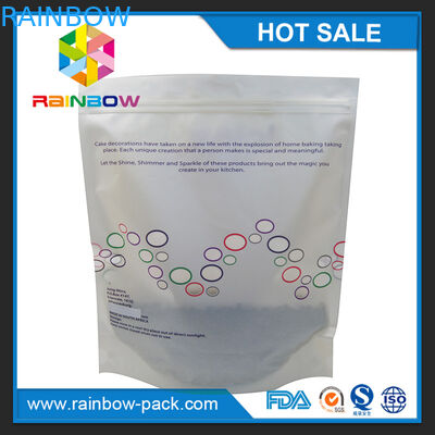 Lech fertigte Logo Drucken stehen oben Beutel mit Reißverschluss mit unterem Keil besonders an