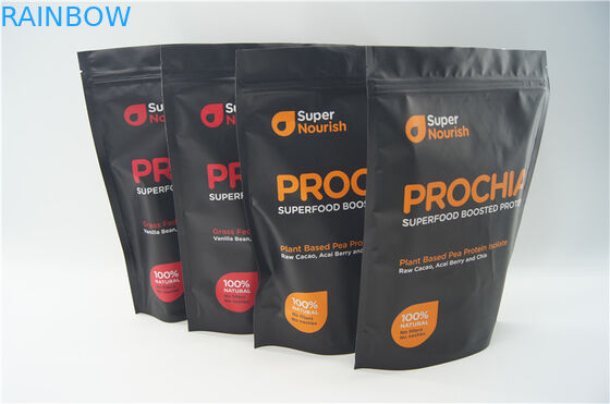 Nahrungsmittelgrad stehen oben Beutel mit Reißverschluss für das Erschütterungs-Pulver-Verpacken