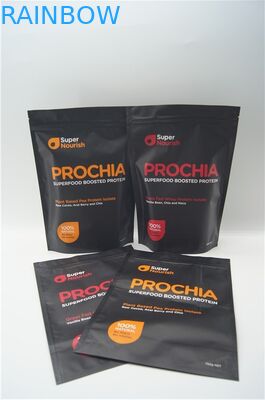 Matt druckte Aluminiummolkeproteinpulvertasche/Aluminiumfolie stehen oben Reißverschlussbeutel