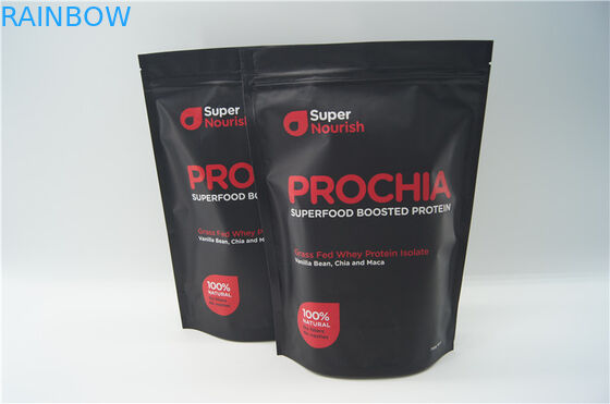 Aluminiumfolienahrung der hohen Qualität stehen oben Verpackentasche mit Reißverschluss