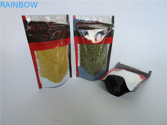 Gewohnheit druckte gummiartige Plastiksüßigkeit/Verpackentasche Jelly Beans mit Fenster