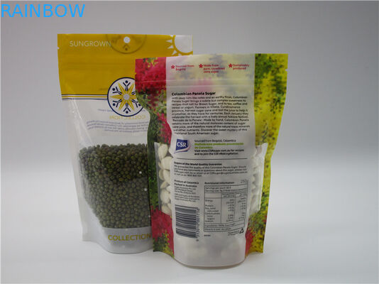 taschennahrungsmittelfolien-Plastik-Tasche der Ernährungsergänzung Verpackenmit Reißverschlussverschluß für Proteinpulver