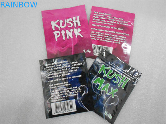 Kalifornien-Traumkräuterweihrauch, der Kissen flache der Reißverschluss-Beutel-chemisches Pillen-THC verpackt