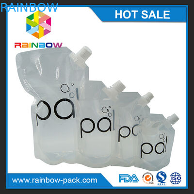 4oz/8oz/transparente 16oz stehen oben Weinbeutel mit freier Tülle BPA