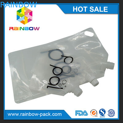 4oz/8oz/transparente 16oz stehen oben Weinbeutel mit freier Tülle BPA