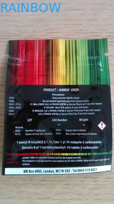 MIT REISSVERSCHLUSS Verpackentasche des bunten Druckenkräuterweihrauchs für Spassvogel 1g Jammin