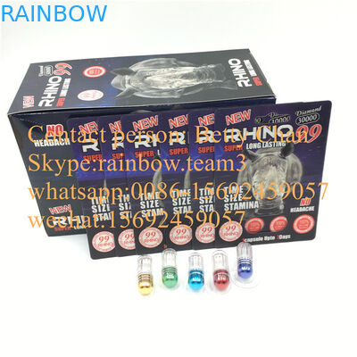 Männliche Blasen-Verpackenkarte der Verbesserungs-Pillen-3D für purpurrotes Nashorn 99 30000/Nashorn 69 35000