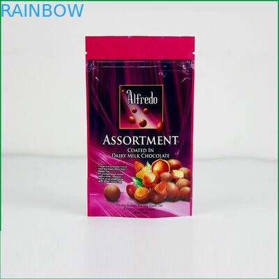 Kundenspezifisch stehen Sie oben Reißverschlusstasche mit Logo für Schokolade/Verpackentasche der Schokolade