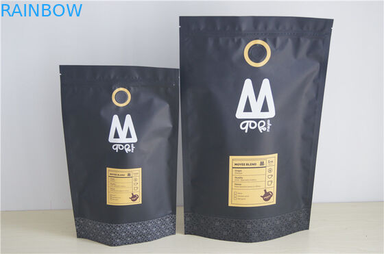 250g 500g 1kg mit Reißverschluss stehen oben Beutel für Kaffee-Pulver/Bean-Verpacken