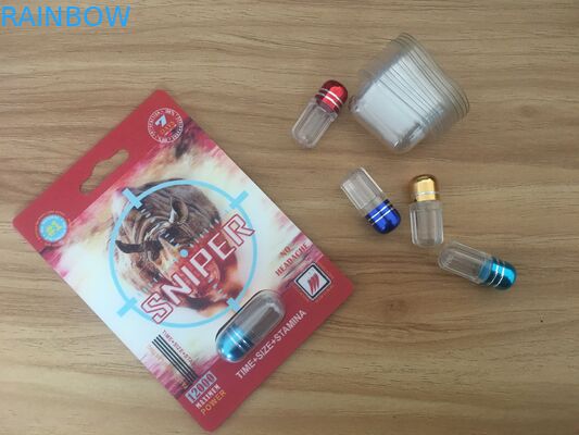 Heißes Verkauf Nashorn-männliche Verbesserungs-Pillen, die Karte und Schaukarton mit Effekt 3D verpacken