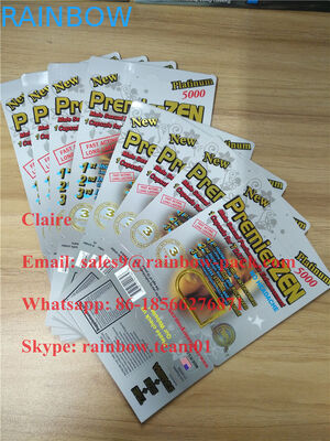 PremierZen-Goldmännliche Verbesserungs-Pillenkartenblase, die auf Lager mit Effekt 3D verpackt