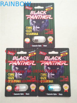 Sexuelle Papierkarte der Kapsel-Blasen-3D/männliches sexuelles Leistungs-Verbesserungs-Sex-Pillen-Paket