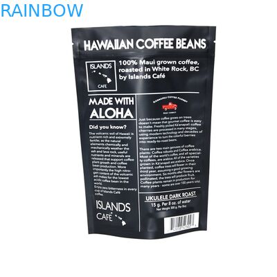 Die kundenspezifischen verpackenden Aluminiumfolie-Plastikbeutel, 300g stehen oben Kaffee-Taschen mit Ventil