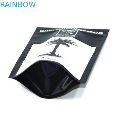 Die kundenspezifischen verpackenden Aluminiumfolie-Plastikbeutel, 300g stehen oben Kaffee-Taschen mit Ventil