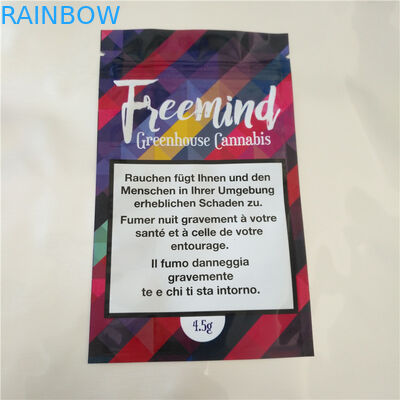 Fudge Cbd Thc sät heiß versiegelbare Plastiktaschen, Aluminiumfolie-Kissen für gummiartiges Cbd