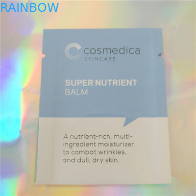 Plastikaluminiumfolie-Beutel-Verpackenbeispielkissen-Kosmetik, kosmetisches Beispielkissen der Seitendichtungs-drei