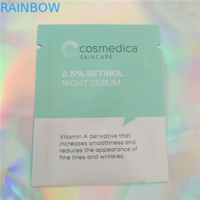 Plastikaluminiumfolie-Beutel-Verpackenbeispielkissen-Kosmetik, kosmetisches Beispielkissen der Seitendichtungs-drei