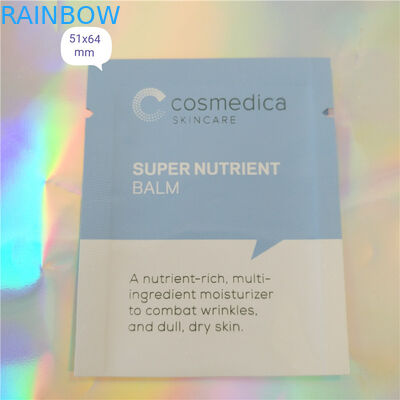 Plastikaluminiumfolie-Beutel-Verpackenbeispielkissen-Kosmetik, kosmetisches Beispielkissen der Seitendichtungs-drei