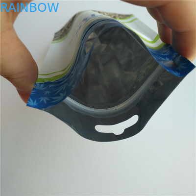 Weiße Hanfsamen-wiederversiegelbare Verpackenmatttaschen, Plastikbeutel-Verpacken