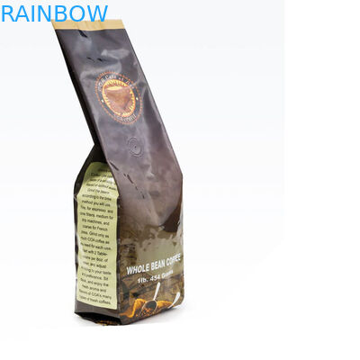 2017 Großhandelsgebratene Verpackentasche des gemahlenen Kaffees des heißsiegels 500g mit Ventil- und Zinnbindung