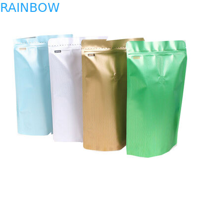 Gewohnheit druckte Matt, Verpacken, dastasche Röstkaffee-Beans oben Beutel-Aluminiumkaffee-Verpackentaschen 250g mit Ventil stehen