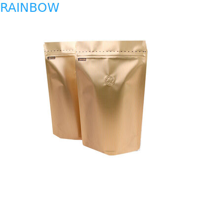 Gewohnheit druckte Matt, Verpacken, dastasche Röstkaffee-Beans oben Beutel-Aluminiumkaffee-Verpackentaschen 250g mit Ventil stehen