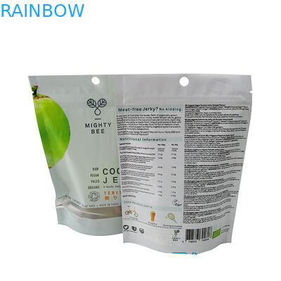 Gewohnheit druckte die Plastikbeutel, die Folie lamellierte Taschen Plastik mit Reißverschluss für Süßigkeit verpacken