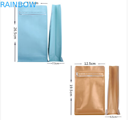 Das wiederverwendbare matte schwarze Plastikbeutel-Verpacken steht oben Beutel für Kaffeebohne