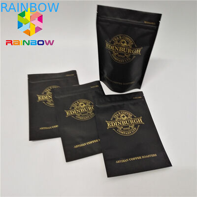 Plastikreißverschluß Unterseiten-Keil-Taschen 500g stehen oben wiederversiegelbaren Kaffeereißverschlussbeutel