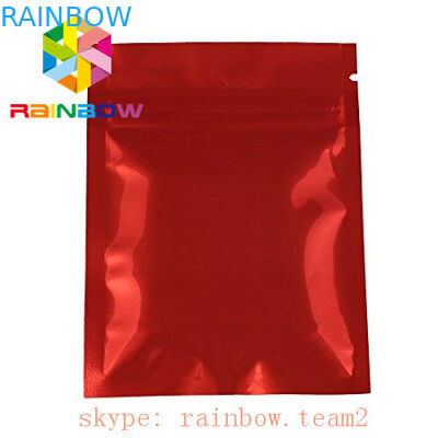 Einfache goldene Aluminiumfoliebeutel Plastik mit Reißverschluss für das verpackende/Miniseite Teeblatt 3 versiegelten Kissen