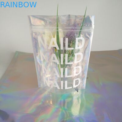 3 Seite ganz eigenhändig geschriebe Siegeltaschen Plastik mit Reißverschluss für Pulver-Körperpeelings-Produkte