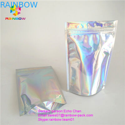 Wiederverwendbar stehen Sie oben ganz eigenhändig geschriebe Folientasche, ohne für das Kosmetik- oder Salzverpacken zu drucken