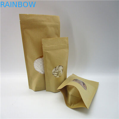 Ovalgeschnittene kundengebundene Papiertüten/Reis-Protein-Pulver-Verpackenbeutel