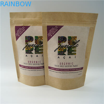 Ovalgeschnittene kundengebundene Papiertüten/Reis-Protein-Pulver-Verpackenbeutel