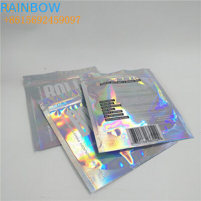 Kundenspezifischer Druckfolien-Beutel, der einen klaren Seitenreißverschluß glatt für USB-Kabel verpackt