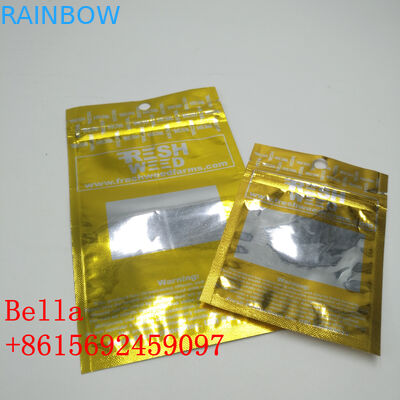 Kundenspezifischer Druckfolien-Beutel, der einen klaren Seitenreißverschluß glatt für USB-Kabel verpackt