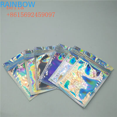 Stehen der Seitenverpackende Folien-Beutel der dichtungs-drei, kleines kosmetisches oben Taschen mit Reißverschluss