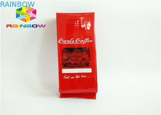 Gewohnheit Drucktropfenfänger-Kaffee-Seiten-Keil-Verpackentasche für Röstkaffee mit Ventil-und Zinn-Bindungs-Kaffeebohne-Pulver-Beutel