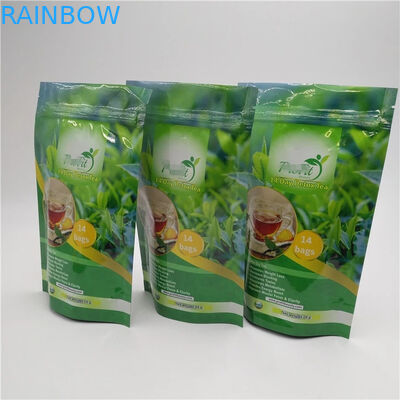 FDA-Selbstdichtungs-Reißverschlussplastikbeutel Aluminiumfolie mit hellen Farben