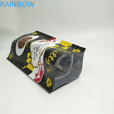 Stehen Sie oben die Imbiss-Tasche, die runde Ecke der Seitendichtungs-drei mit Reißverschluss verpackt