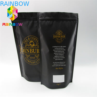 Das lamellierte Aluminiumfolie-Plastikbeutel-Verpacken, heißgesiegelt steht oben Taschen mit Ventil