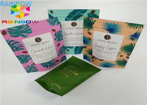 Das Molkeprotein-Pulver-Taschen-Verpackungs-/Reinaluminium-Folien-Molkeprotein-Pulver, das Pags/verpackt, stehen oben Taschen mit Reißverschluss