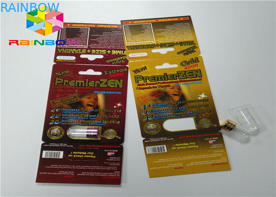 kardieren verrücktes Nashorn des Effekt-3D des Nashorn-69 7 Kapsel-Sex-Pillen Verpackenkästen der männlichen Verbesserungspille und Karten der Blase 3d/Kasten