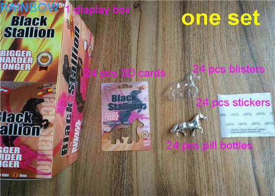 kardieren verrücktes Nashorn des Effekt-3D des Nashorn-69 7 Kapsel-Sex-Pillen Verpackenkästen der männlichen Verbesserungspille und Karten der Blase 3d/Kasten