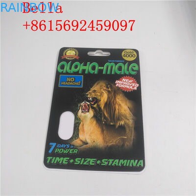 Aufbereitete materielle Plastikblase, die kundengebundene Form mit dem Druck des Effekt-3D verpackt