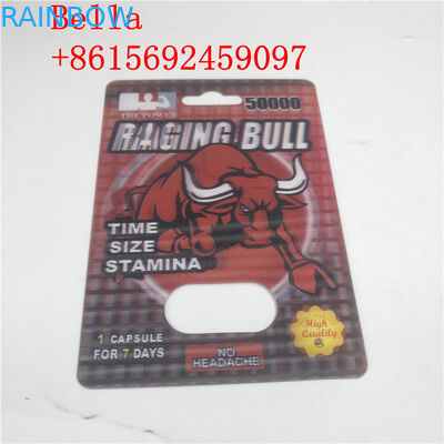 Aufbereitete materielle Plastikblase, die kundengebundene Form mit dem Druck des Effekt-3D verpackt