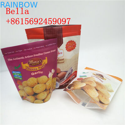 Zipverschluss-Imbiss-Verpackentaschen SGS-MODEERSCHEINUNG bescheinigt mit klarer Unterseite