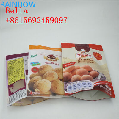 Zipverschluss-Imbiss-Verpackentaschen SGS-MODEERSCHEINUNG bescheinigt mit klarer Unterseite